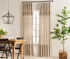 Mercantile Lucinda Light-Filtering Ring-Top Valance -DHP Sales Store 810605632 810605633 810605634 810605635 A8 2