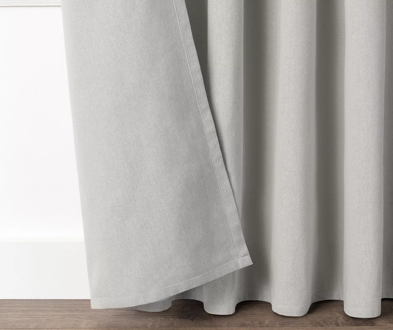 Lucinda Gray Light-Filtering Ring-Top Valance, (95") 6 Lucinda Gray Light-Filtering Ring-Top Valance, (95") - Image 4