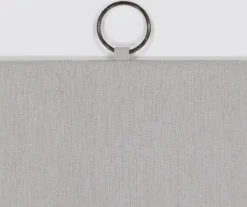 Lucinda Gray Light-Filtering Ring-Top Valance, (63") -DHP Sales Store 810605636 810605637 810605638 810605639 A8 6 2