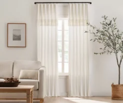 Mercantile Lucinda Light-Filtering Ring-Top Valance -DHP Sales Store 810605640 810605641 810605642 810605643 A4 1 2