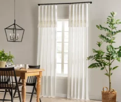 Mercantile Lucinda Light-Filtering Ring-Top Valance -DHP Sales Store 810605640 810605641 810605642 810605643 A8 2 2