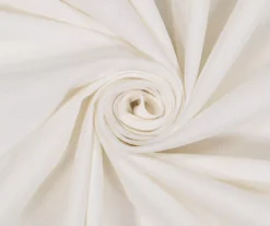 Lucinda Ivory Light-Filtering Ring-Top Valance, (108") -DHP Sales Store 810605640 810605641 810605642 810605643 A8 8 3