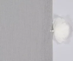 Ardmore Gray Tassel-Accent Light-Filtering Rod Pocket Curtain Panel, (63") -DHP Sales Store 810605644 810605645 810605646 810605647 A8 9 1