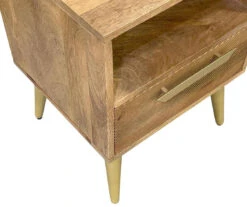 Mango Wood & Metal Bed Side Table -DHP Sales Store 810606917 A0 3