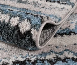 Karly Blue & Gray Watercolor Abstract Stripe Runner Rug, (2.5' X 7.4') 21 Karly Blue & Gray Watercolor Abstract Stripe Runner Rug, (2.5' X 7.4') -DHP Sales Store 810608531 A8 8