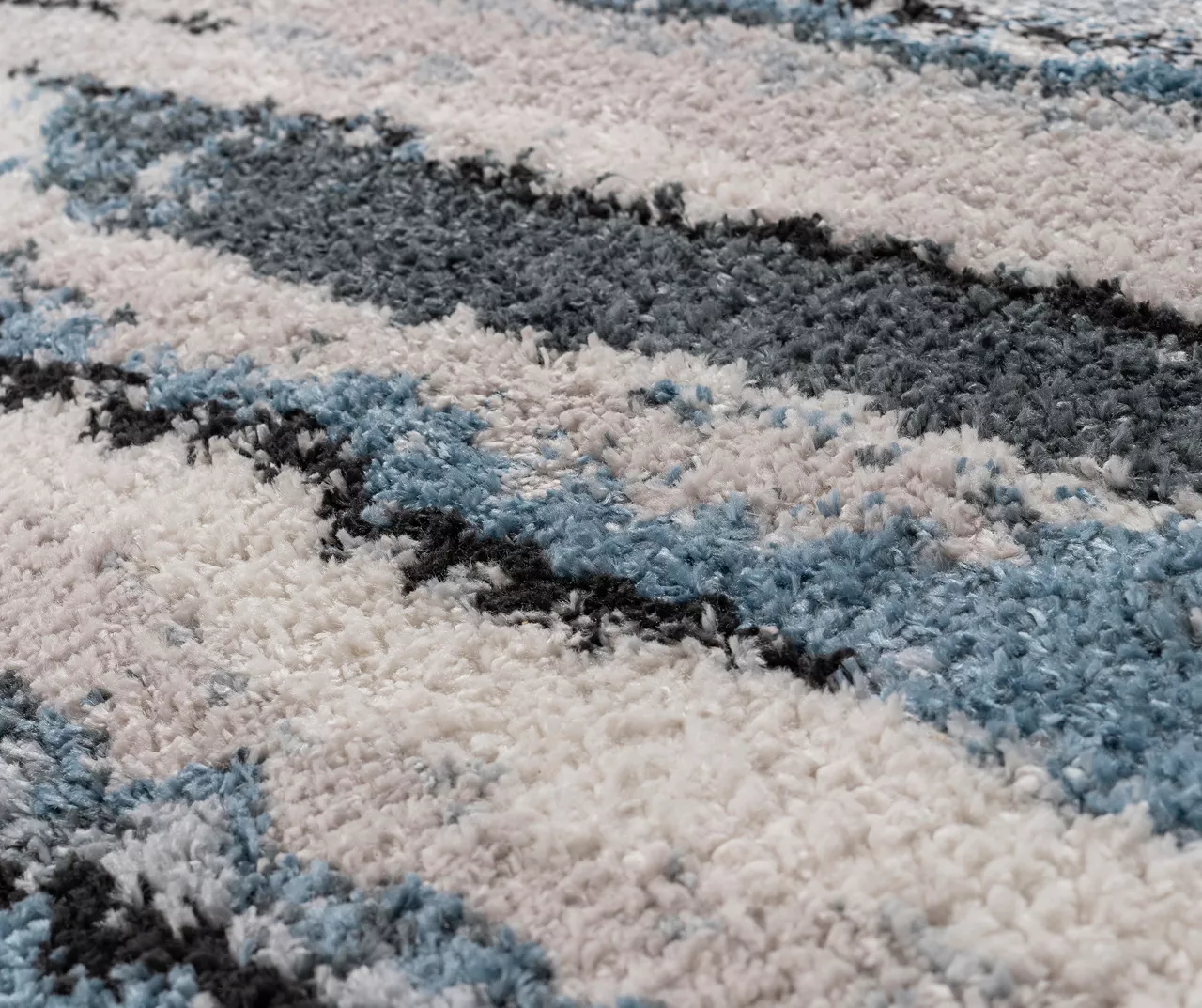 Karly Blue & Gray Watercolor Abstract Stripe Runner Rug, (2.5' X 7.4') 11 Karly Blue & Gray Watercolor Abstract Stripe Runner Rug, (2.5' X 7.4') - Image 9