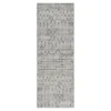 Jessica Light Gray & Cream Moroccan Geo Runner Rug, (2.5' X 7.4')