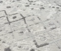 Jessica Light Gray & Cream Moroccan Geo Runner Rug, (2.5' X 7.4') 24 Jessica Light Gray & Cream Moroccan Geo Runner Rug, (2.5' X 7.4') -DHP Sales Store 810608553 A8 10