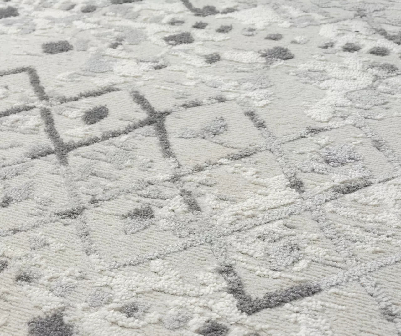 Jessica Light Gray & Cream Moroccan Geo Runner Rug, (2.5' X 7.4') 12 Jessica Light Gray & Cream Moroccan Geo Runner Rug, (2.5' X 7.4') - Image 10