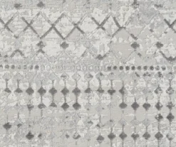 Jessica Light Gray & Cream Moroccan Geo Runner Rug, (2.5' X 7.4') 25 Jessica Light Gray & Cream Moroccan Geo Runner Rug, (2.5' X 7.4') -DHP Sales Store 810608553 A8 11