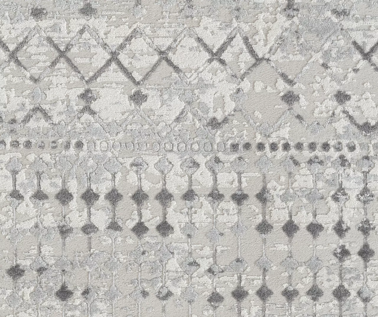 Jessica Light Gray & Cream Moroccan Geo Runner Rug, (2.5' X 7.4') 13 Jessica Light Gray & Cream Moroccan Geo Runner Rug, (2.5' X 7.4') - Image 11