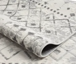 Jessica Light Gray & Cream Moroccan Geo Runner Rug, (2.5' X 7.4') 21 Jessica Light Gray & Cream Moroccan Geo Runner Rug, (2.5' X 7.4') -DHP Sales Store 810608553 A8 7