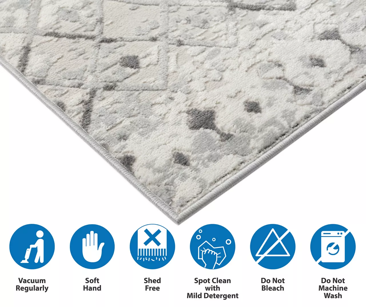 Jessica Light Gray & Cream Moroccan Geo Runner Rug, (2.5' X 7.4') 14 Jessica Light Gray & Cream Moroccan Geo Runner Rug, (2.5' X 7.4') - Image 12