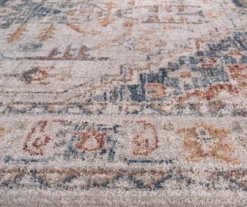 Larissa Orange & Navy Distressed Medallion Area Rug -DHP Sales Store 810608557 810608559 810608560 A8 6