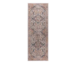 Larissa Orange & Navy Distressed Medallion Area Rug -DHP Sales Store 810608558 A0 4