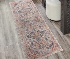 Larissa Orange & Navy Distressed Medallion Area Rug -DHP Sales Store 810608558 A1 2