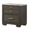 Southall Espresso & Faux Marble 3-Drawer Nightstand -DHP Sales Store 810611778 A0