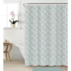 Aqua & Green Botanical 14-Piece Shower Curtain & Rug Set