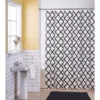Black & White Quatrefoil Lattice 14-Piece Shower Curtain & Rug Set -DHP Sales Store 810611904 A0 1