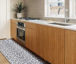 My Magic Carpet Miya Gray & White Leopard Print Washable Runner Rug, (2.5' X 7') 18 My Magic Carpet Miya Gray & White Leopard Print Washable Runner Rug, (2.5' X 7') -DHP Sales Store 810615290 A4 8