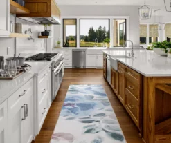 My Magic Carpet Sasha Blue & Cream Floral Washable Area Rug -DHP Sales Store 810615379 A4 8