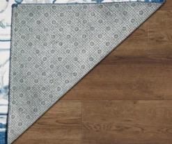 My Magic Carpet Aubusson Blue & White Ornamental Washable Area Rug, (3' X 5') 13 My Magic Carpet Aubusson Blue & White Ornamental Washable Area Rug, (3' X 5') -DHP Sales Store 810615386 A5 4