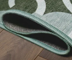 My Magic Carpet Dula Dark Sage Green Circle Washable Runner Rug, (2.5' X 7') -DHP Sales Store 810615391 A8 3