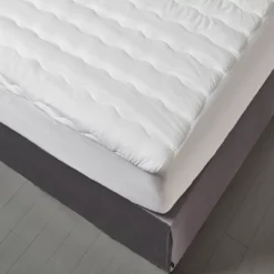 White Microfiber Waterproof Mattress Pad 29 White Microfiber Waterproof Mattress Pad -DHP Sales Store 810617432 A8 3