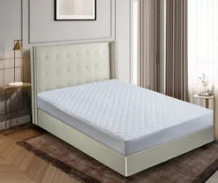 White Dot Scallop-Quilt 350-Thread Count Waterpoof Mattress Pad -DHP Sales Store 810617479 A0 1