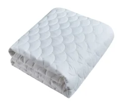 White Dot Scallop-Quilt 350-Thread Count Waterpoof Mattress Pad -DHP Sales Store 810617482 A8 1