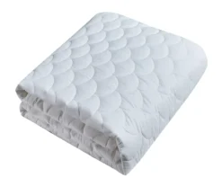 White Dot Scallop-Quilt 350-Thread Count Waterpoof Mattress Pad -DHP Sales Store 810617483 A8 1