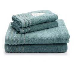 North Atlantic Blue Tree 4-Piece Towel Set -DHP Sales Store 810619385 A0 1