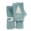 North Atlantic Blue Tree 4-Piece Towel Set 1 North Atlantic Blue Tree 4-Piece Towel Set -DHP Sales Store 810619385 A0