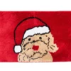Santa's Workshop Red & Tan Holiday Dog Bath Rug 1 Santa's Workshop Red & Tan Holiday Dog Bath Rug -DHP Sales Store 810619819 A0