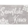 Frosted Forest "Snowflake Kisses" Gray Bath Rug -DHP Sales Store 810619837 A0