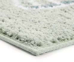 Frosted Forest Sage Green Trees Bath Rug -DHP Sales Store 810619838 A8 1