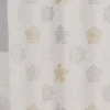 Frosted Forest Gray & Gold Snowflake 13-Piece Shower Curtain Set -DHP Sales Store 810620021 A0