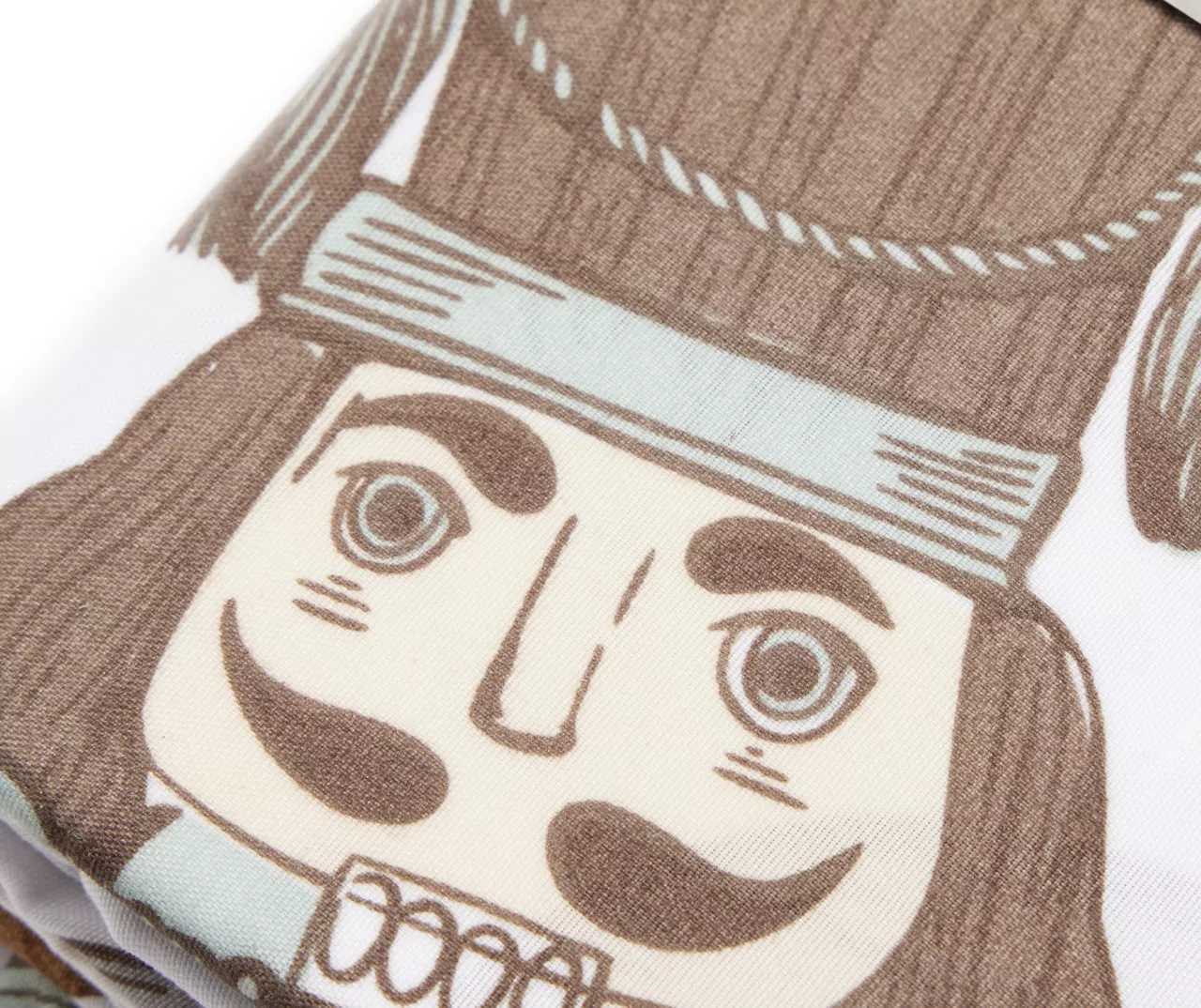 Frosted Forest Gray & Brown Nutcracker 13-Piece Shower Curtain Set 4 Frosted Forest Gray & Brown Nutcracker 13-Piece Shower Curtain Set - Image 2