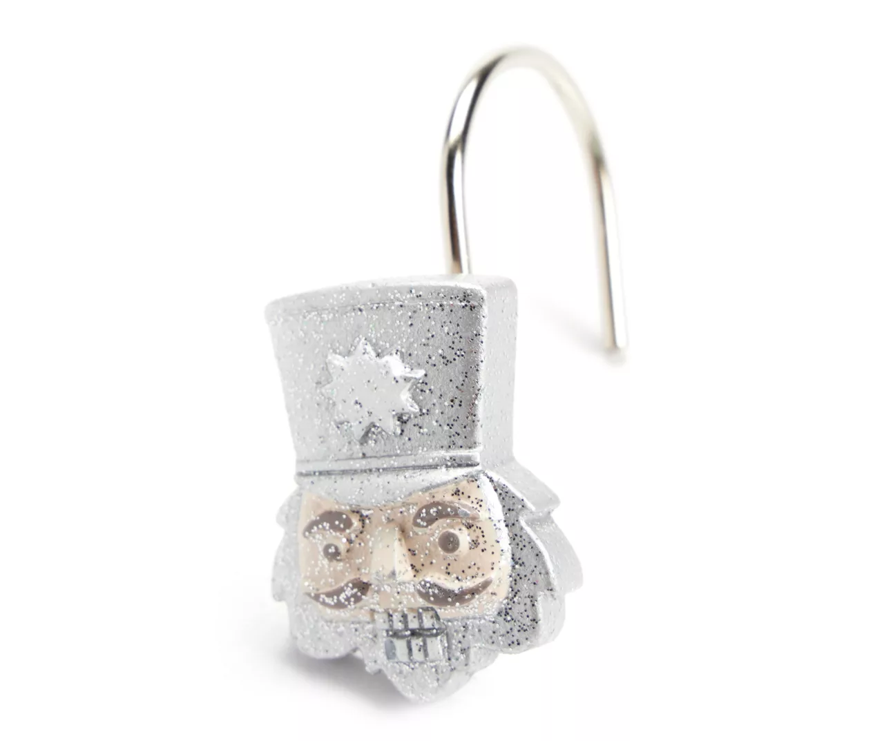 Frosted Forest Gray & Brown Nutcracker 13-Piece Shower Curtain Set 5 Frosted Forest Gray & Brown Nutcracker 13-Piece Shower Curtain Set - Image 3