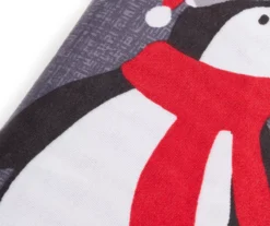 Santa's Workshop Gray Penguin Family 13-Piece Shower Curtain Set 6 Santa's Workshop Gray Penguin Family 13-Piece Shower Curtain Set -DHP Sales Store 810620030 A8 1