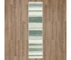Rainbow Gray Stripe Runner Rug, (2' X 5') -DHP Sales Store 810620444 A0 2