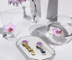 Chrome Geometric Mirrored Vanity Tray -DHP Sales Store 810625046 B0 4