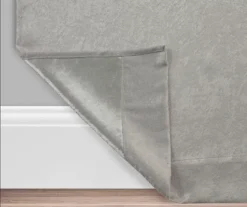 Silver Velvet Abstract Blackout Grommet Curtain Panel Pair, (84") -DHP Sales Store 810649850 810651225 A0 3