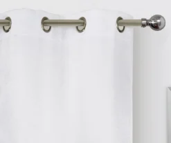 White Velvet Abstract Blackout Grommet Curtain Panel Pair, (63") 7 White Velvet Abstract Blackout Grommet Curtain Panel Pair, (63") -DHP Sales Store 810651221 810651226 A0 2