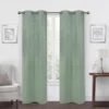 Spa Green Velvet Abstract Blackout Grommet Curtain Panel Pair, (84") -DHP Sales Store 810651224 A0 1