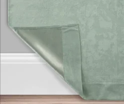 Spa Green Velvet Abstract Blackout Grommet Curtain Panel Pair, (84") -DHP Sales Store 810651224 A0 3