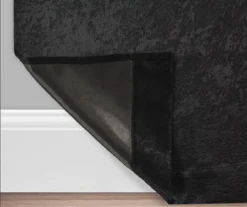 Black Velvet Abstract Blackout Grommet Curtain Panel Pair, (84") -DHP Sales Store 810651228 810651222 A0 3 1