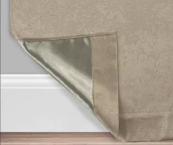 Taupe Velvet Abstract Blackout Grommet Curtain Panel Pair, (84") -DHP Sales Store 810651229 810651223 A0 4