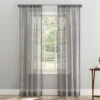 Tinsley Gray Boucle Light-Filtering Rod Pocket Curtain Panel, (84") -DHP Sales Store 810660795 A0 1