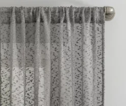 Tinsley Gray Boucle Light-Filtering Rod Pocket Curtain Panel, (84") 10 Tinsley Gray Boucle Light-Filtering Rod Pocket Curtain Panel, (84") -DHP Sales Store 810660795 A0 2